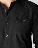 SOLID SINGLE POCKET MENS SHIRT